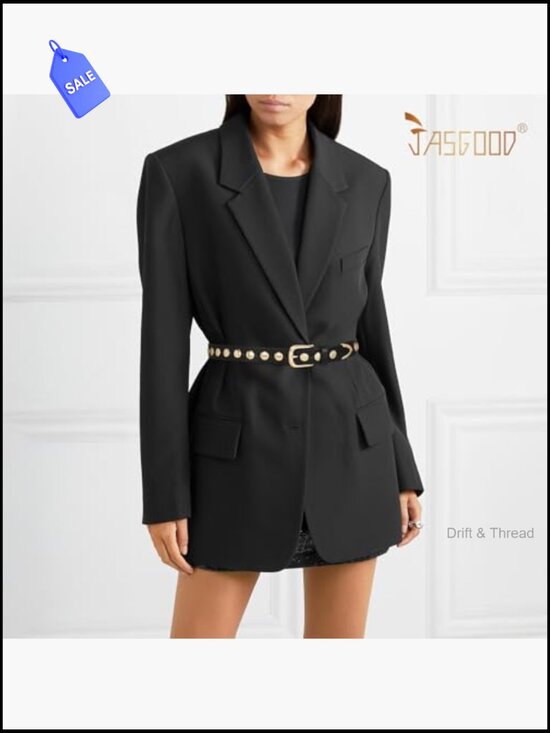 Punk Studded Fashion Belt for Jeans Pants Dresses PU Leather with Gold Buckle main image 4